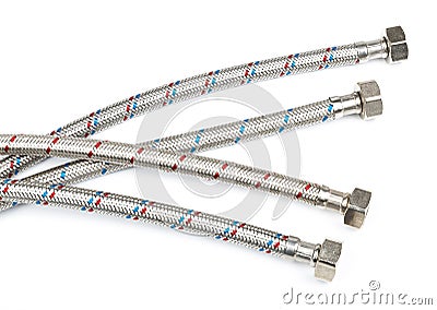 Water pipe flexible connection Stock Photo