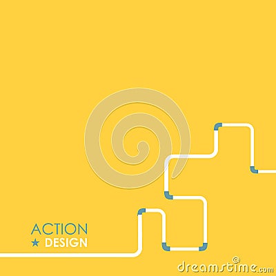 Water pipe pattern vector illustration Vector Illustration