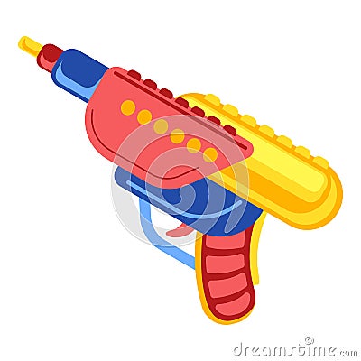 Water pistol icon, cartoon style Vector Illustration