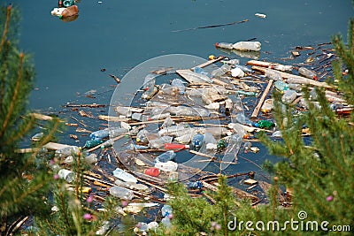 Water pollution Stock Photo