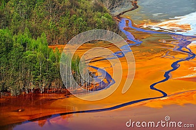 Water pollution Stock Photo