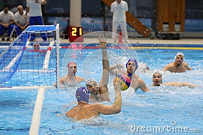 Water polo action Editorial Stock Photo