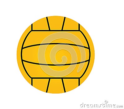 Water polo ball Vector Illustration