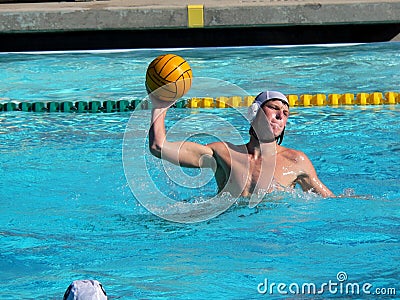 Water Polo Player Stock Photo