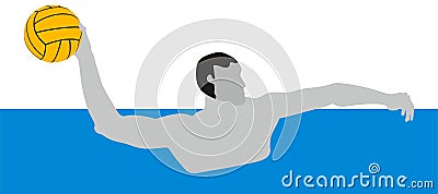 Water Polo Sport Vector Illustration