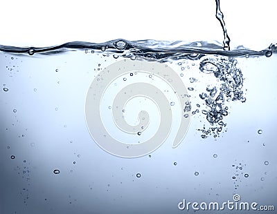 Water potable - underwater background Stock Photo