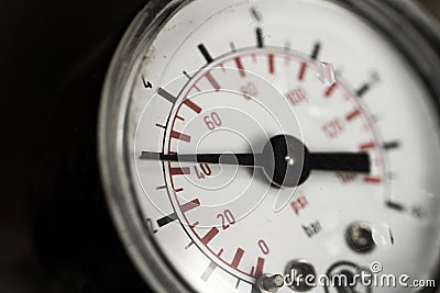 Water pressure gauge Stock Photo