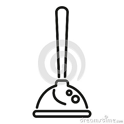 Water problem sucker icon outline vector. Broken water pipe Vector Illustration