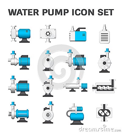 Water pump icon Vector Illustration