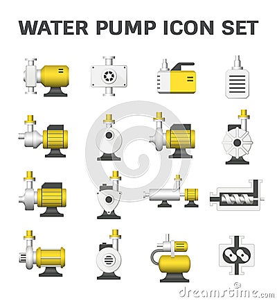 Water pump icon Vector Illustration