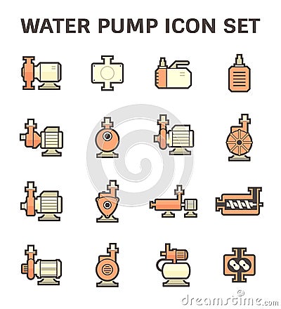 Water Pump Icon Vector Illustration