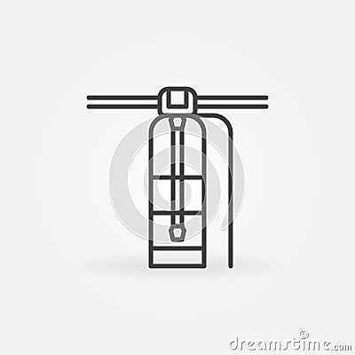 Water Purification System linear vector concept icon Vector Illustration