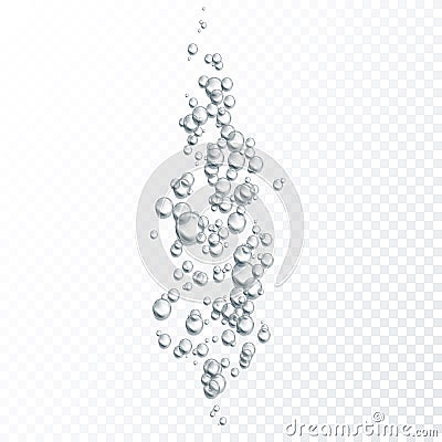 Water rain drops or steam shower. Clear vapor bubbles on window glass surface. Vector illustration Vector Illustration