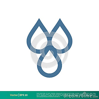 Water, Raindrop Icon Vector Logo Template Illustration Design. Vector EPS 10 Vector Illustration