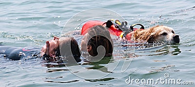 Water rescue drill #2 Editorial Stock Photo