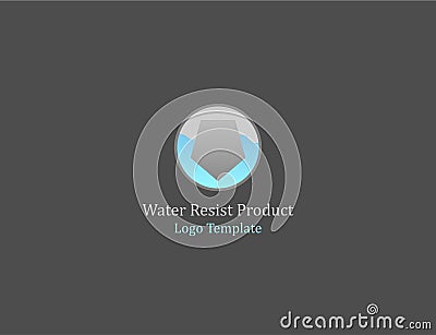 Water resist product-logo template Vector Illustration