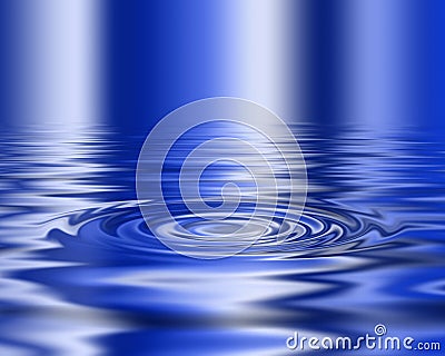 Water ripple Stock Photo