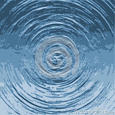 Water Ripple Vector Illustration