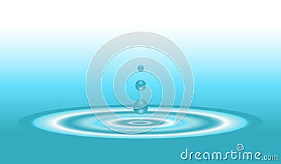 Water ripple Vector Illustration