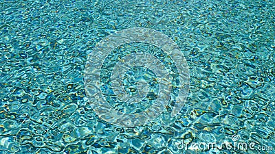 Water ripple pattern in pool Stock Photo