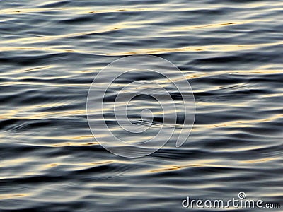 Water ripples in blue Stock Photo