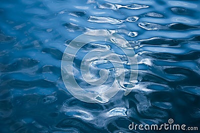 Water ripples with Rain drops Stock Photo