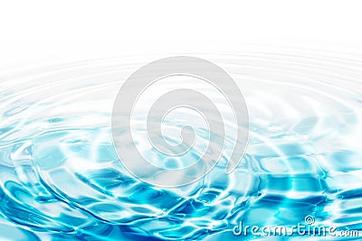 Water ripples - turquoise concentric circles Cartoon Illustration