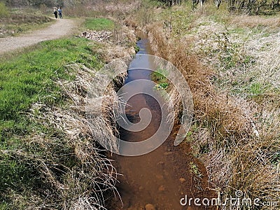 Water road dirty Stock Photo