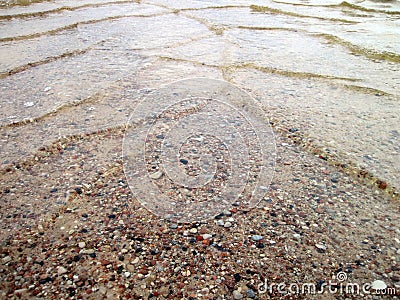 Water on road in flood time Stock Photo