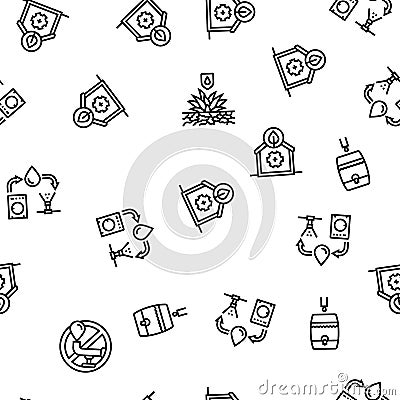 water saving world drop planet seamless pattern vector Vector Illustration