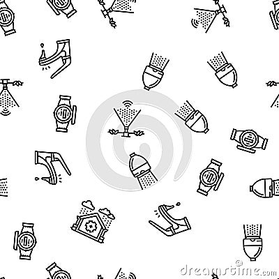 water saving world drop planet seamless pattern vector Vector Illustration
