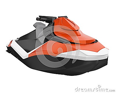 Water Scooter Personal Watercraft Isolated Stock Photo