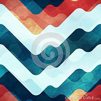 Water seamless pattern with grunge effect Vector Illustration