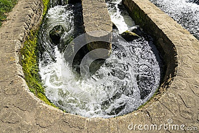 Water sluice Editorial Stock Photo