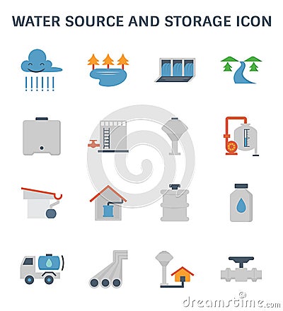 Water source icon Vector Illustration