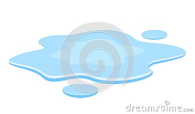 Water puddle spill vector icon Vector Illustration