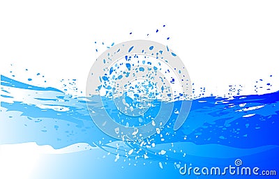 Water splash Stock Photo