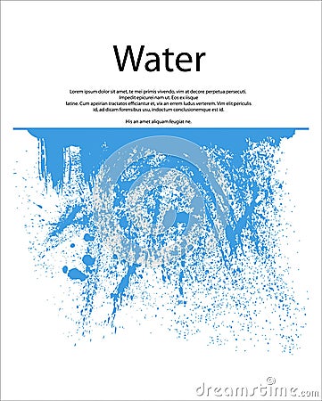 Water Splash Vector Illustration