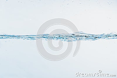 Water splash close up of splash of water forming shape isolated. Stock Photo