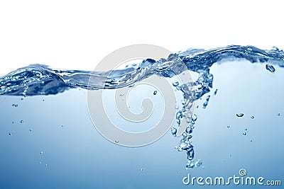 Water splash cross section Stock Photo