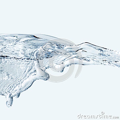 Water splash horizont square Stock Photo