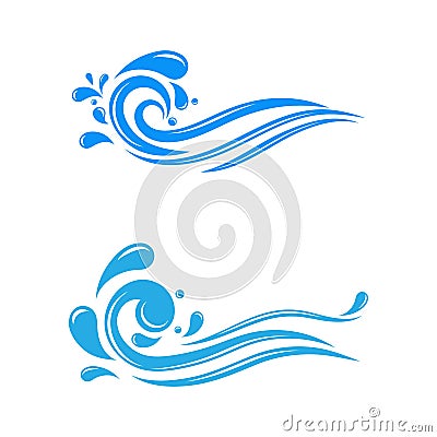 water splash icon vector illustration Vector Illustration