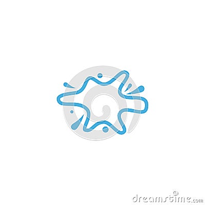 Water splash illustration Vector Illustration