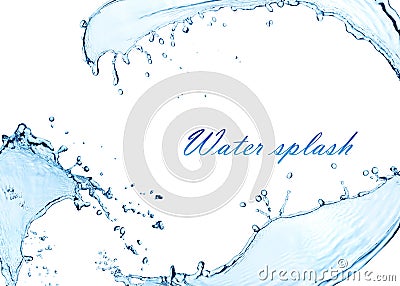 Water splash wave bubbles Stock Photo