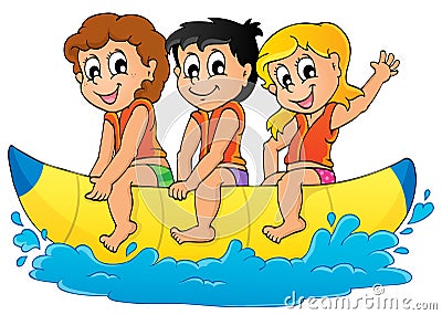 Water sport theme image 5 Vector Illustration