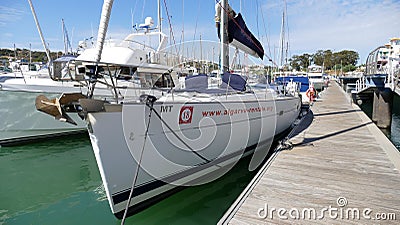 Water sports on holiday - rent a yacht Editorial Stock Photo