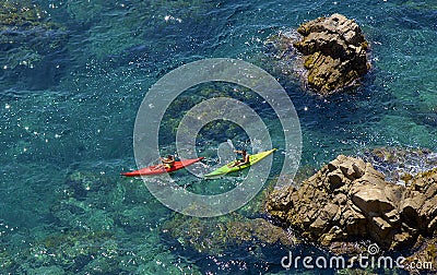 Water sports in Spain Editorial Stock Photo