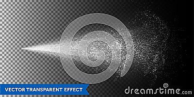 Water spray mist background, water jet atomizer splash particles Vector Illustration