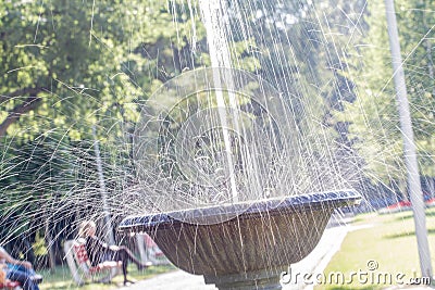 Water Spreading Everywhere Stock Photo