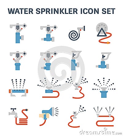 Water sprinkler icon Vector Illustration